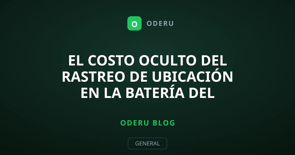 El costo oculto del rastreo de ubicación en la batería del móvil